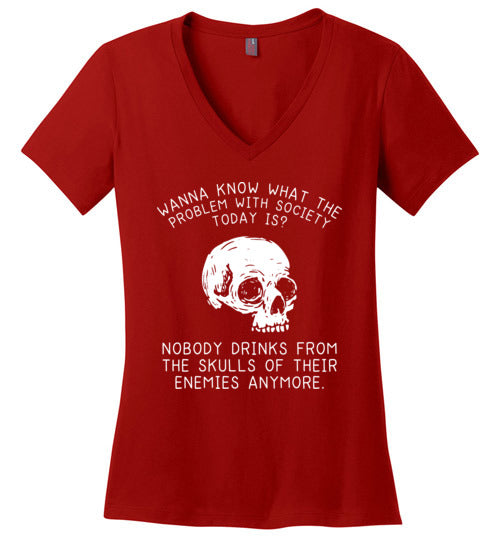 Drink From Skulls V-Neck