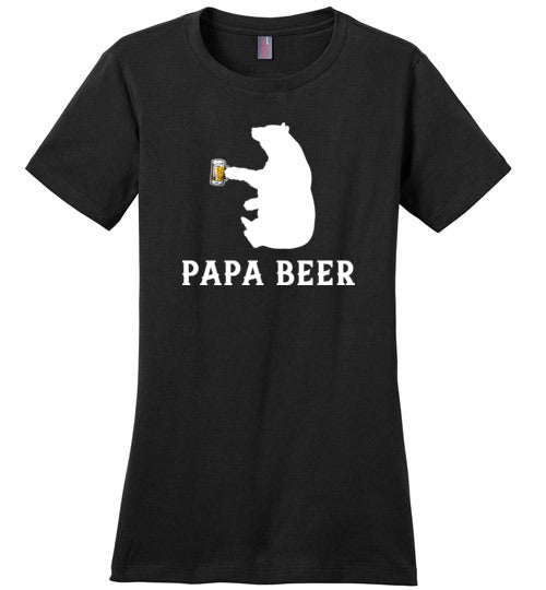 Papa Beer Bear Canvas