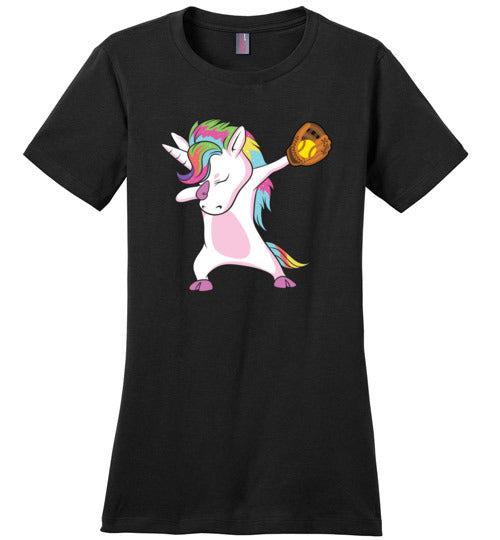 Softball Dabbing Unicorn