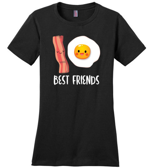 Bacon And Eggs Best Friends Canvas