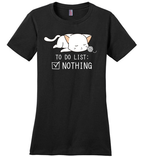 Cat To Do List Nothing Canvas
