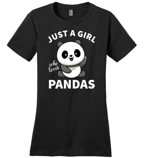 Just a Girl Who Loves Pandas Canvas
