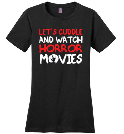 Cuddle and Watch Horror Movies Canvas