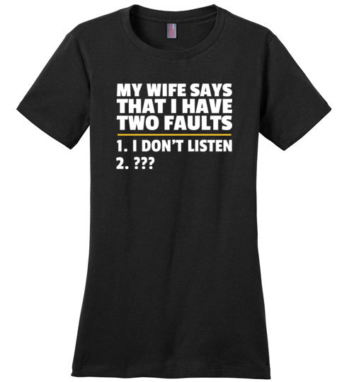 Wife Two Faults Listen Canvas