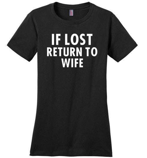 If Lost Return To Wife Canvas