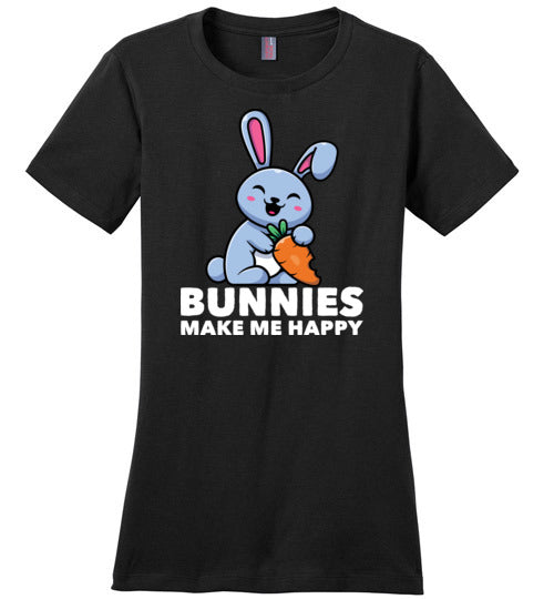 Bunnies Make Me Happy Canvas