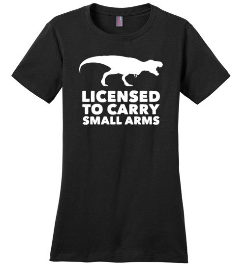 Licensed To Carry Small Arms T-Rex Canvas