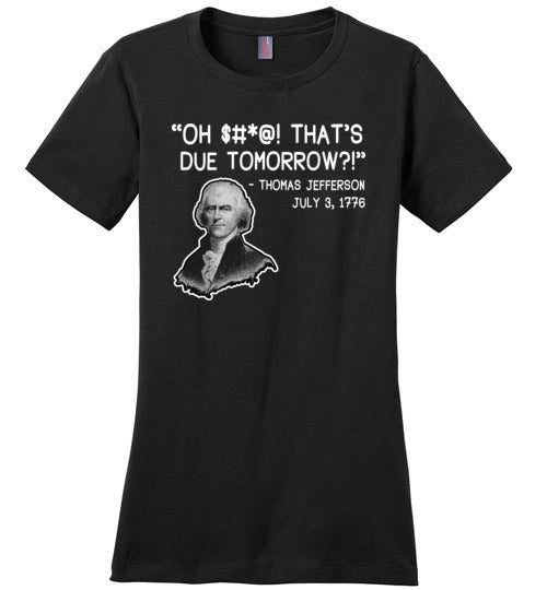 Thomas Jefferson Due Date Canvas