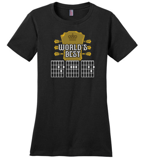 Worlds Best Dad Guitar Canvas