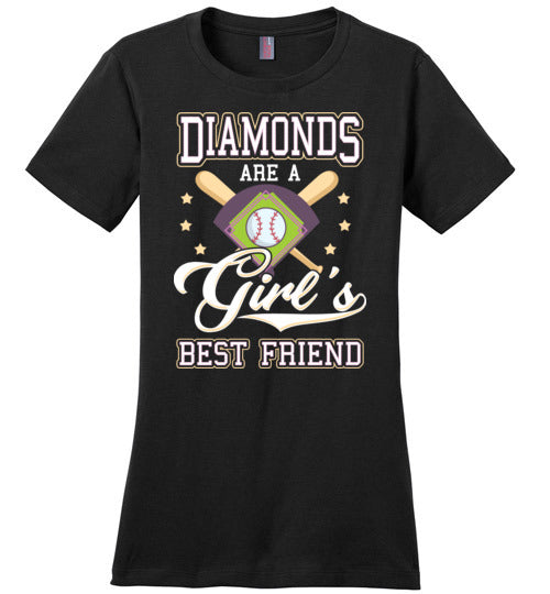 Diamonds Are A Girl's Best Friend Baseball