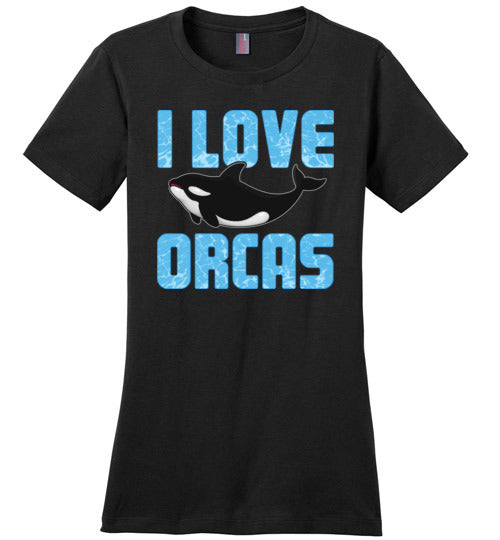 I Love Orcas Canvas