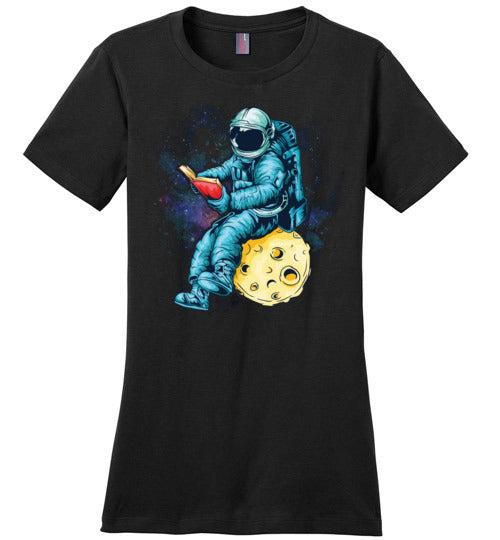 Astronaut Reading Space Canvas