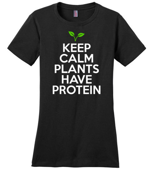 Keep Calm Plants Have Protein Canvas