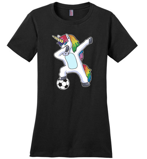 Soccer Dabbing Unicorn Canvas