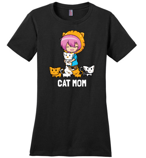 Kawaii Cat Mom Canvas