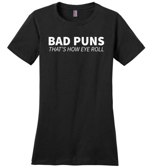 Bad Puns Eye Roll Canvas
