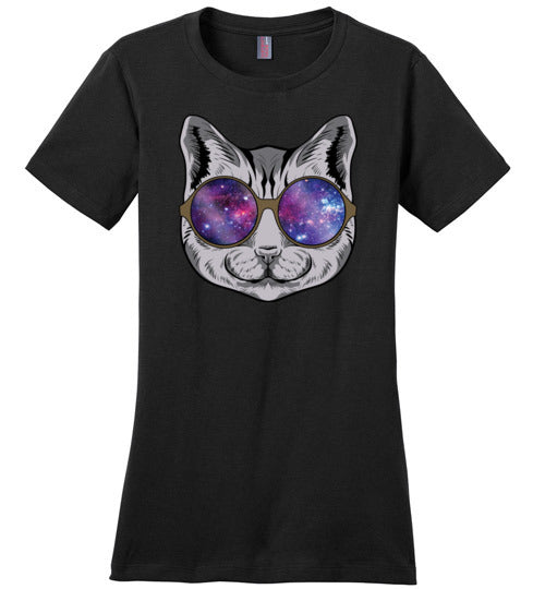 Space Cat Glasses Canvas