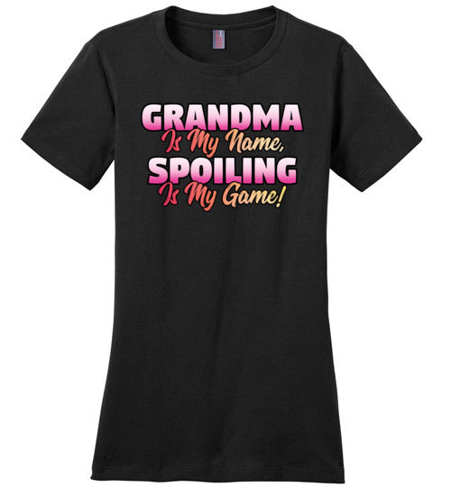 Grandma Is My Name Spoiling Is My Game Canvas