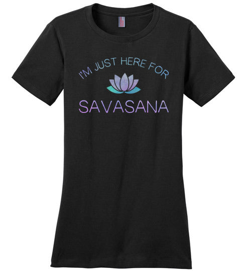 Yoga Just Here For The Savasana Canvas