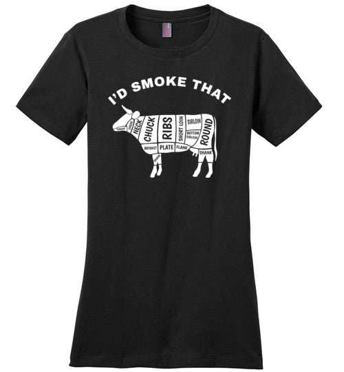 Id Smoke That Beef BBQ Canvas