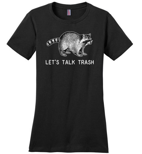 Raccoon Talk Trash Canvas