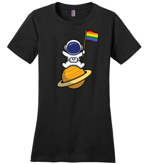 Astronaut LGBT Flag Canvas