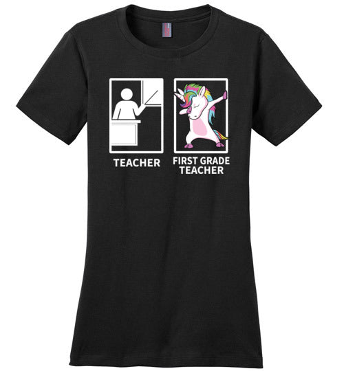 Dabbing Unicorn First Grade Teacher