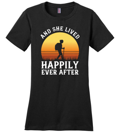 Hiking She Lived Happily Ever After Canvas