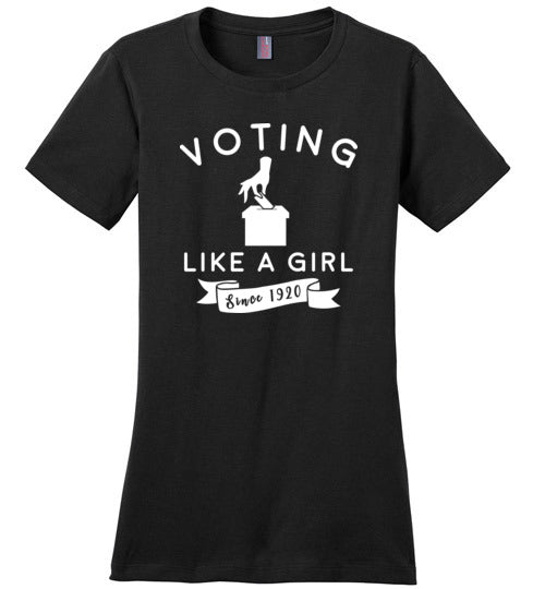 Voting Like a Girl Canvas