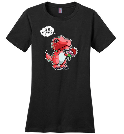 Dinosaur T-Rex Is It Organic Canvas