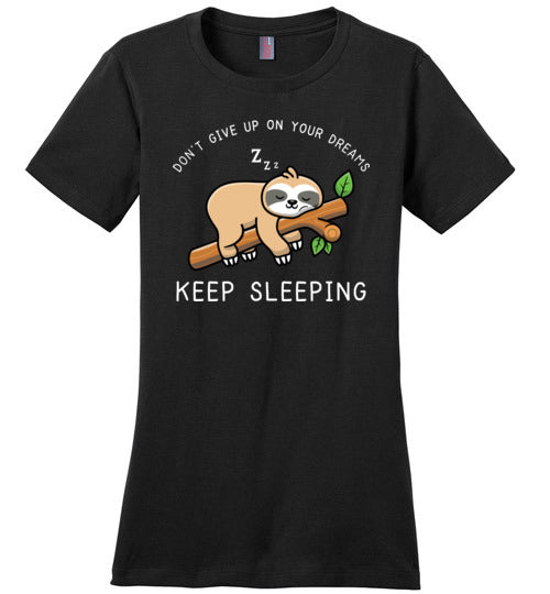 Sloth Dreams Keep Sleeping Canvas