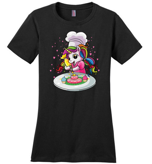 Unicorn Baking Cupcakes Canvas