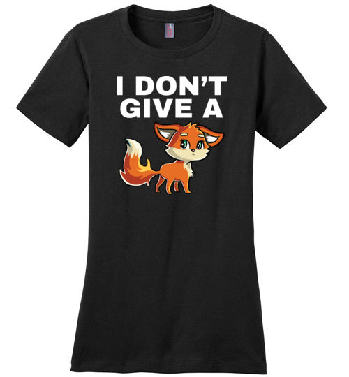 I Dont Give A Fox Canvas