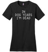 In Dog Years I'm Dead Canvas