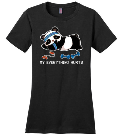 Panda My Everything Hurts Canvas