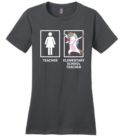 Elementary School Teacher Dabbing Unicorn