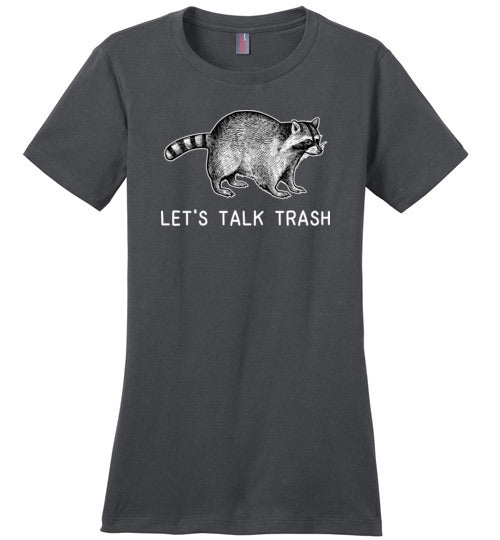 Raccoon Talk Trash Canvas
