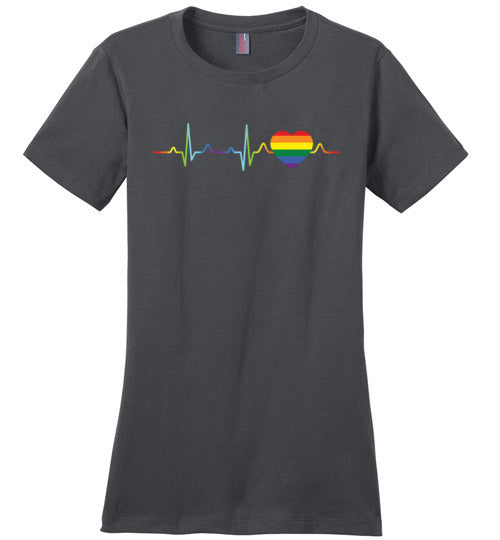 LGBT Color Heartbeat Canvas
