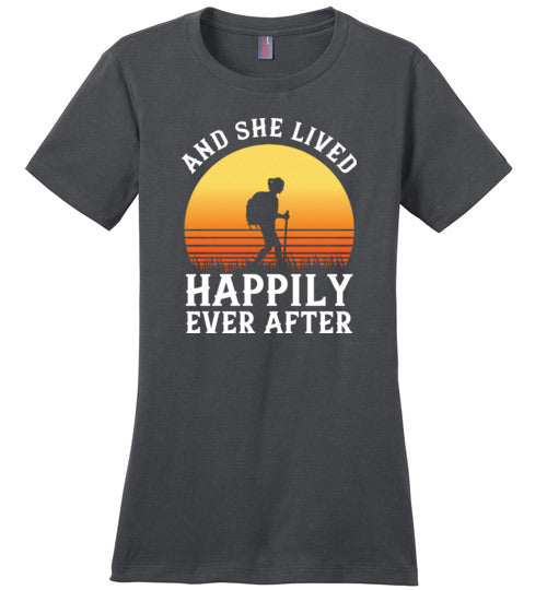 Hiking She Lived Happily Ever After Canvas