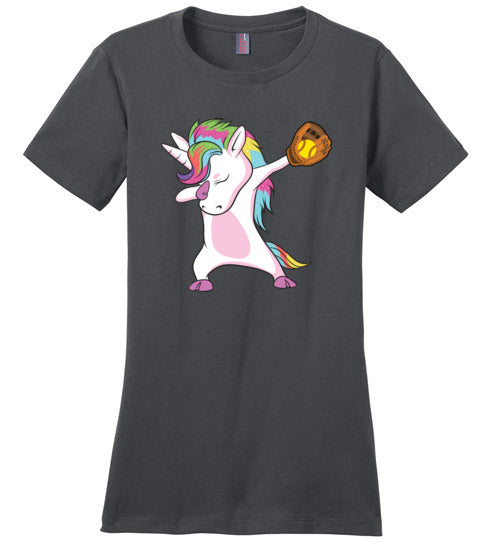 Softball Dabbing Unicorn