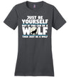 Just Be Yourself Wolf Canvas