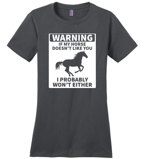 Horse Warning Canvas