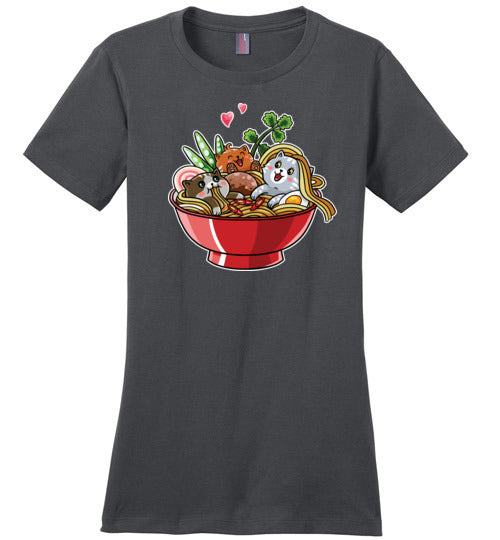 Kawaii Ramen Noodles Cats Canvas