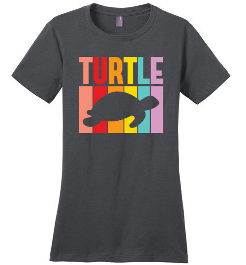 Sea Turtle Retro Canvas