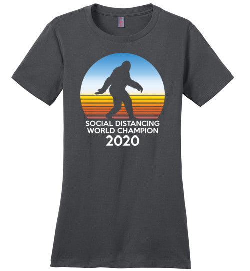 Bigfoot Social Distancing World Champion Canvas