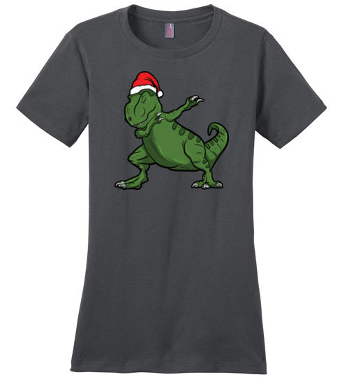 Christmas Dabbing T-Rex Canvas