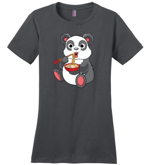 Panda Eating Ramen Canvas