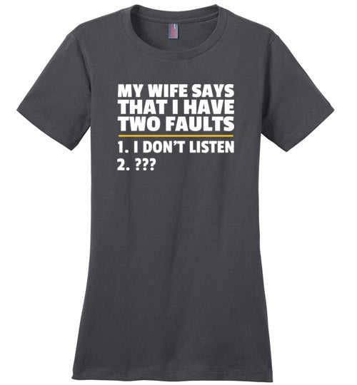 Wife Two Faults Listen Canvas