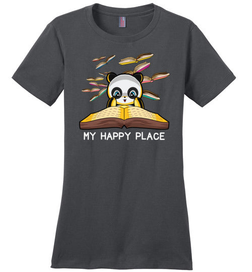 Panda Books Reading My Happy Place Canvas