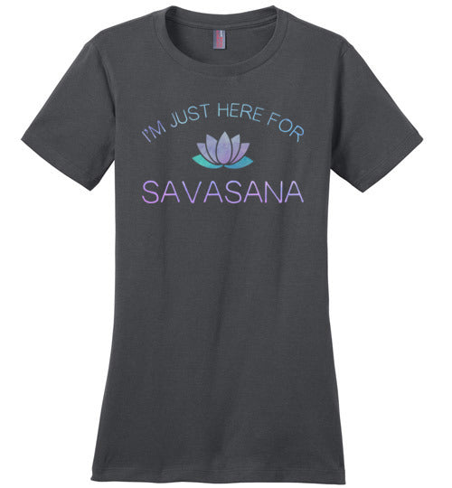 Yoga Just Here For The Savasana Canvas